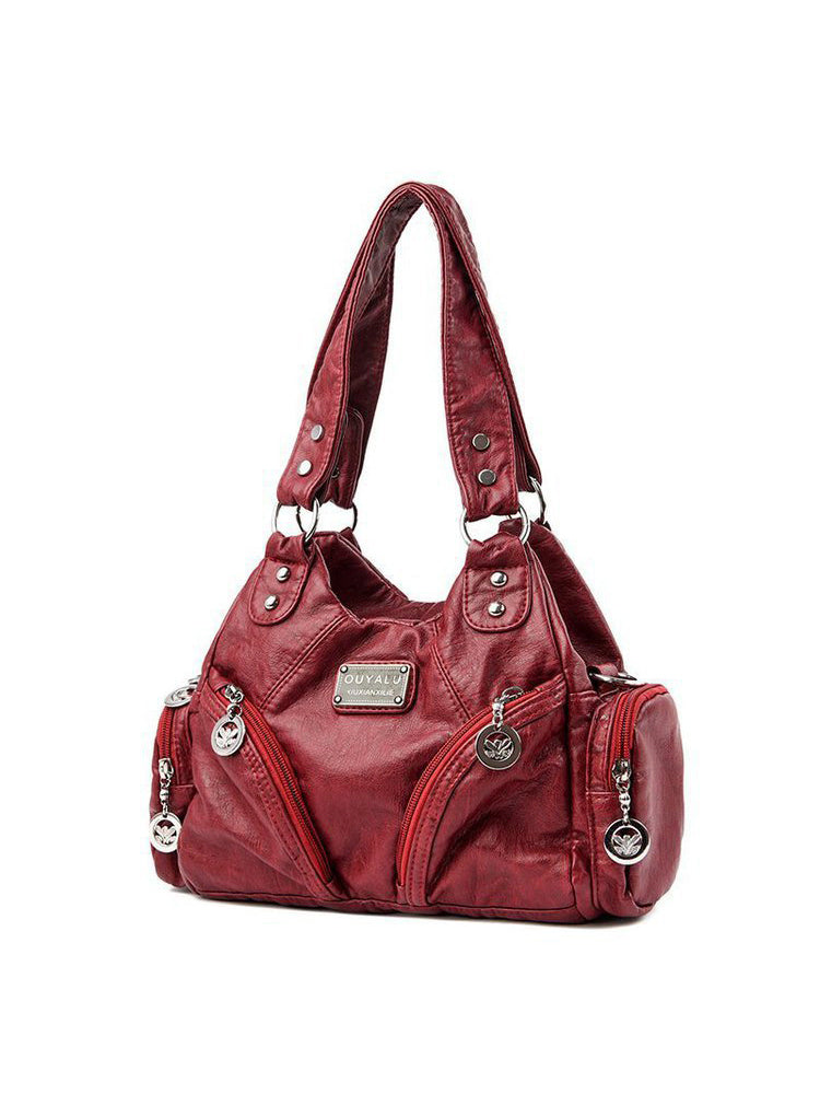 クラシックY2Kレトロ多ポケットバッグ