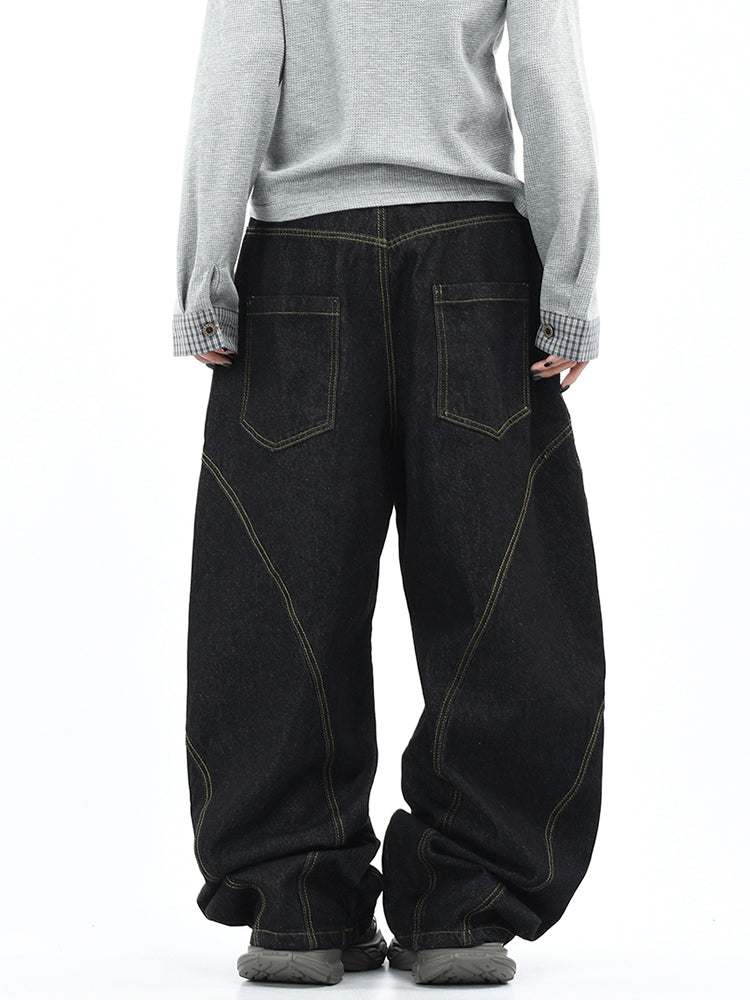 ステッチカーブデニム(ブレードベルト付き)