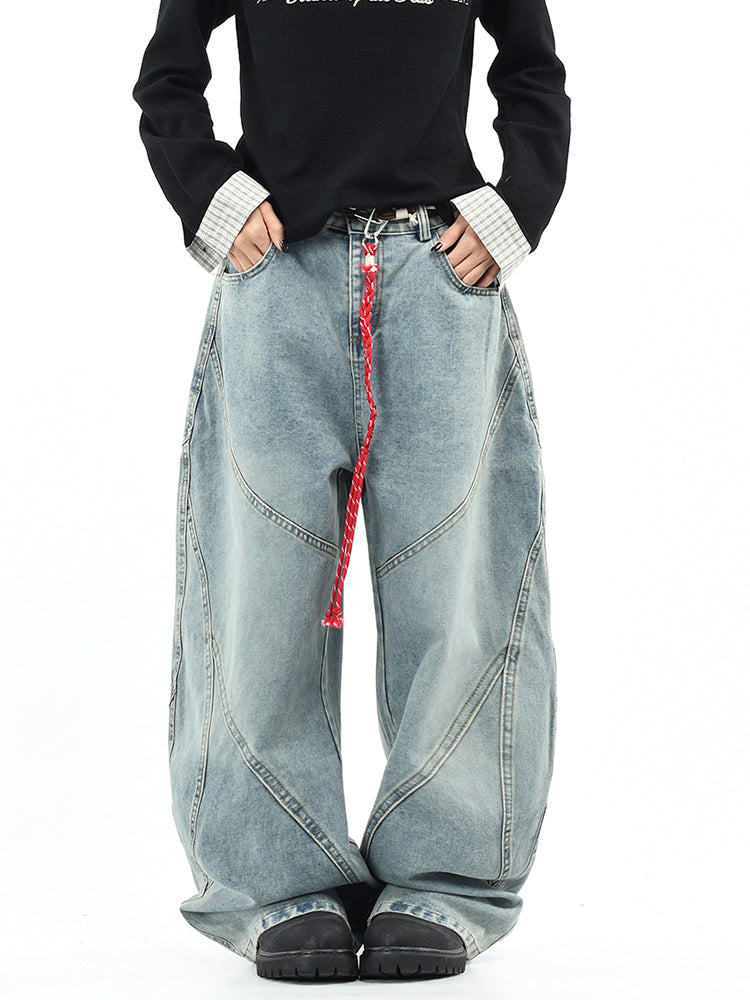 ステッチカーブデニム(ブレードベルト付き)