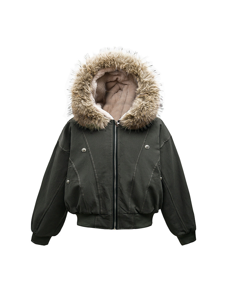 ウォッシュ加工ファージャケット