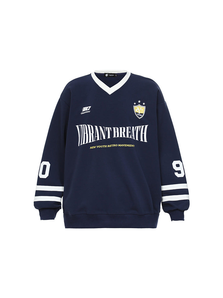 Sporty crew neck jersey