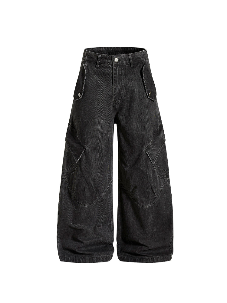 ウォッシュド カーゴ バルーンパンツ