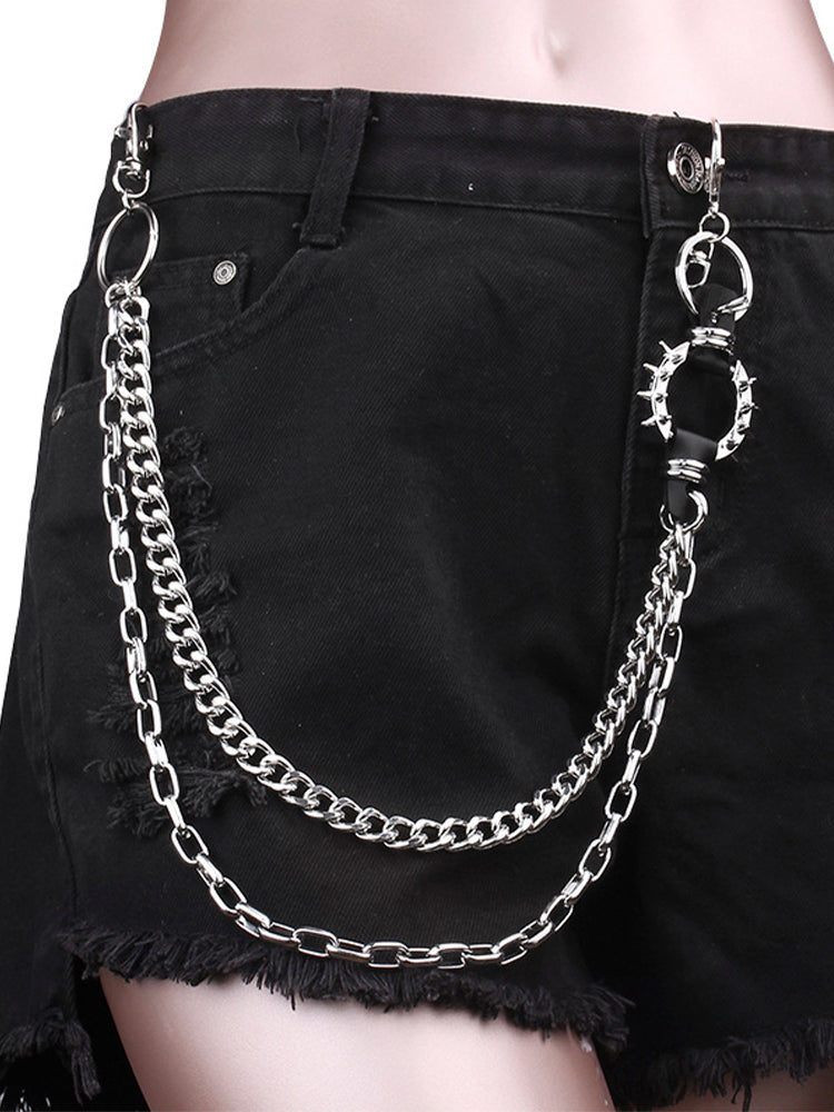 Grey beaded multi-layered choker