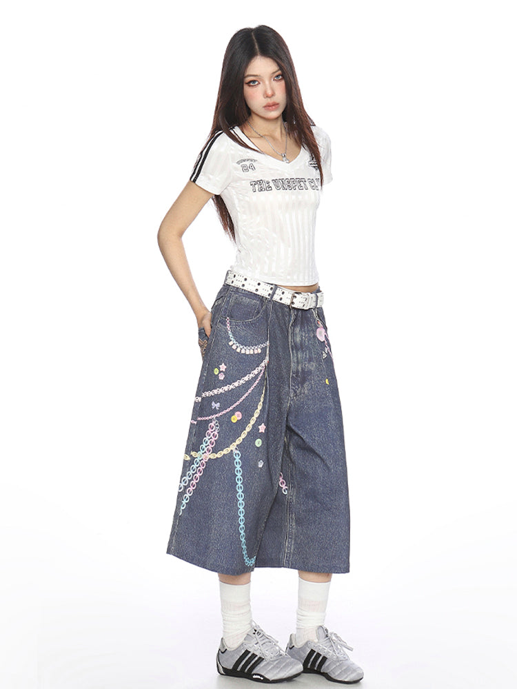 スポーツ風ショートTシャツ