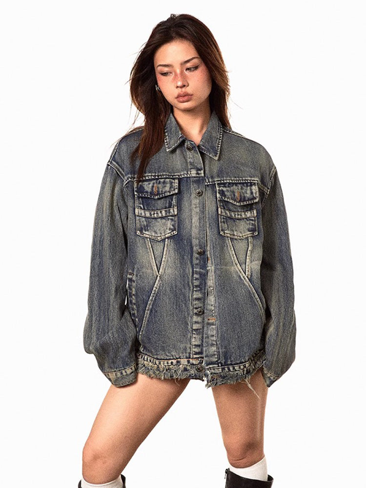 Vintage Wash Denim Jacket