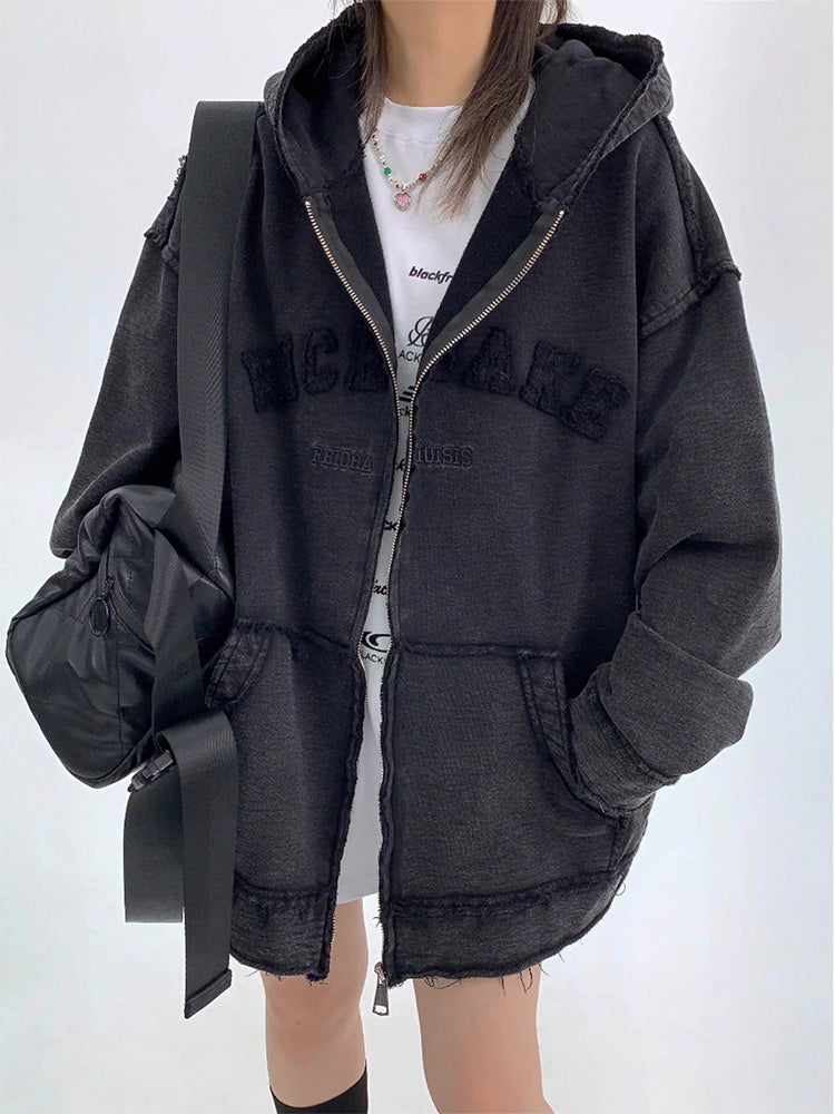 Loose-fitting vintage-inspired jacket