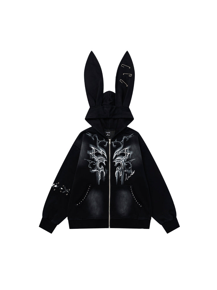 うさ耳オーバーサイズパーカーうさ耳オーバーサイズパーカー