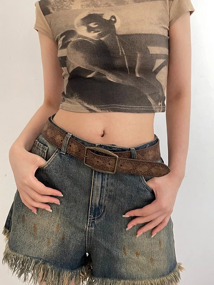 Unique vintage style belt