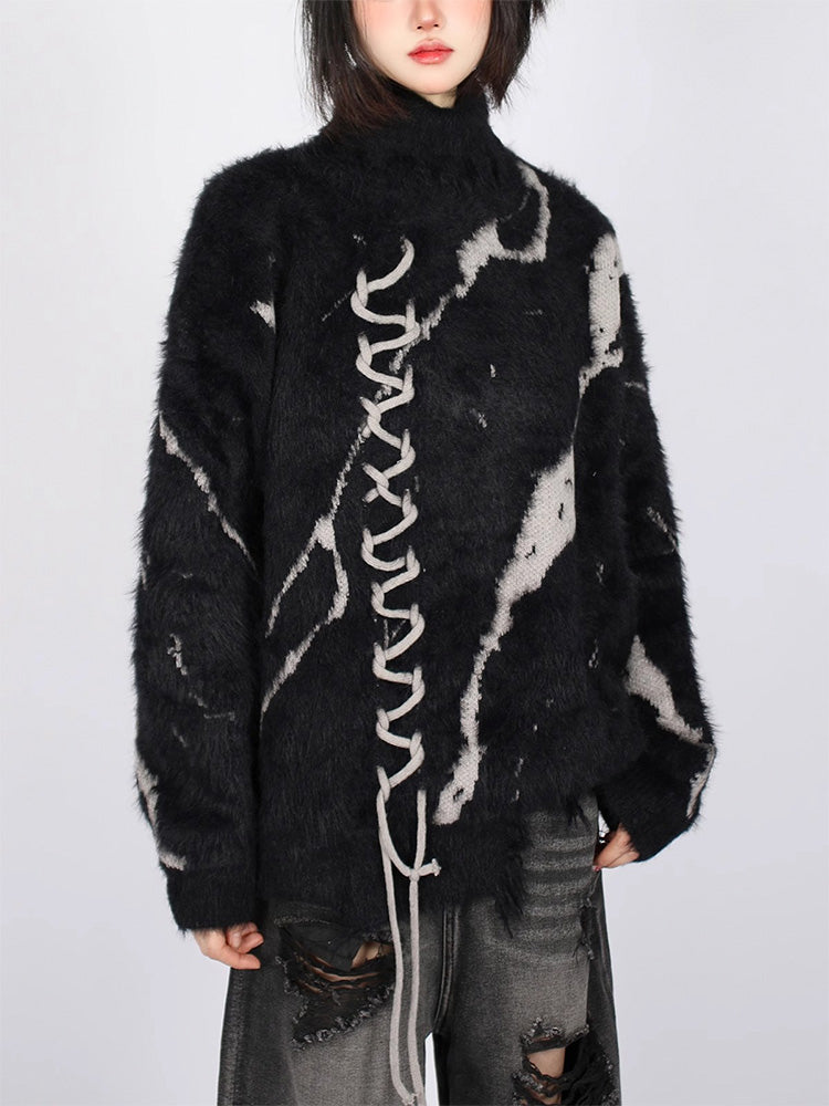 Knitted turtleneck sweater