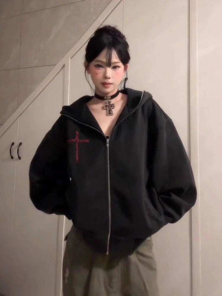 耳クロスパーカー