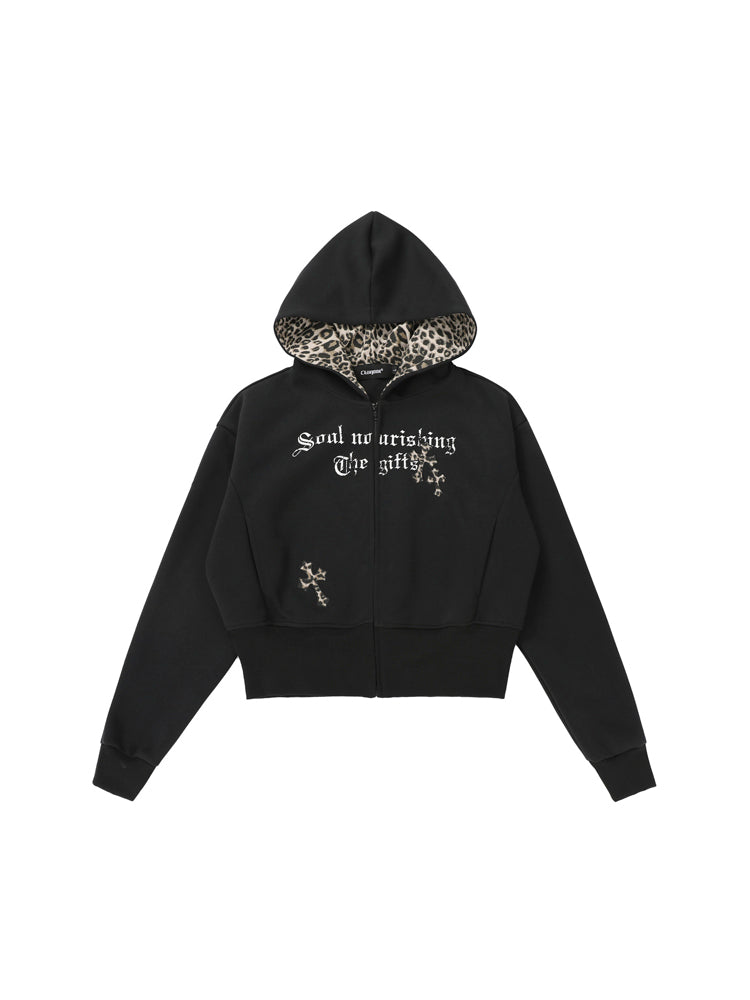 レオパード切替クロスフーディー