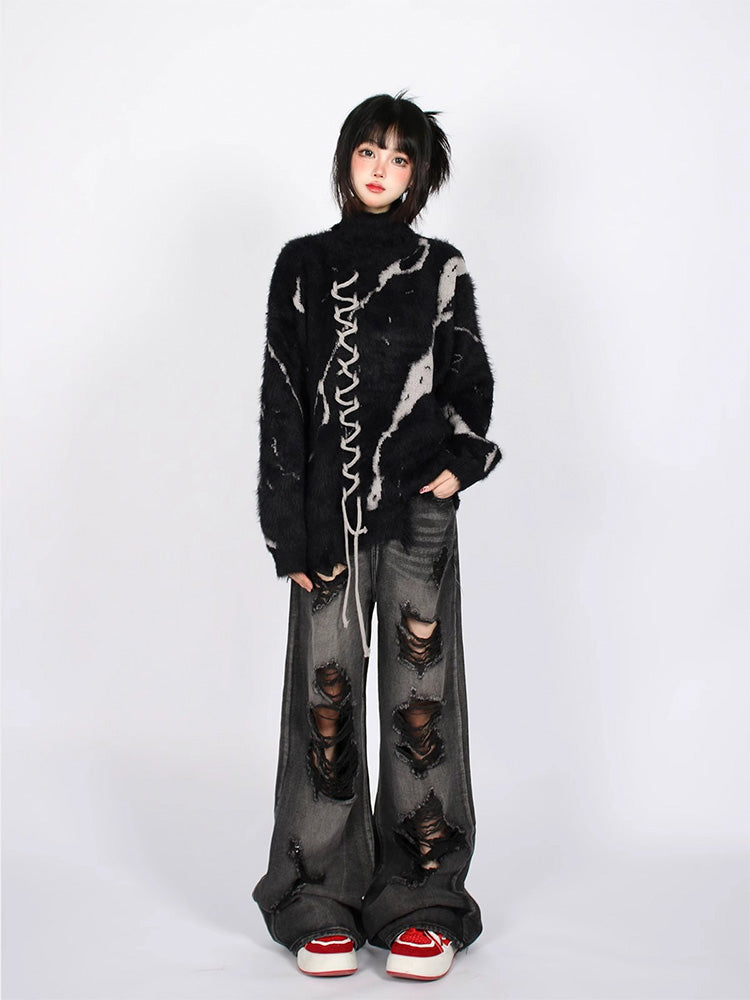 Knitted turtleneck sweater
