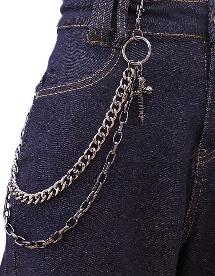 Grey beaded multi-layered choker
