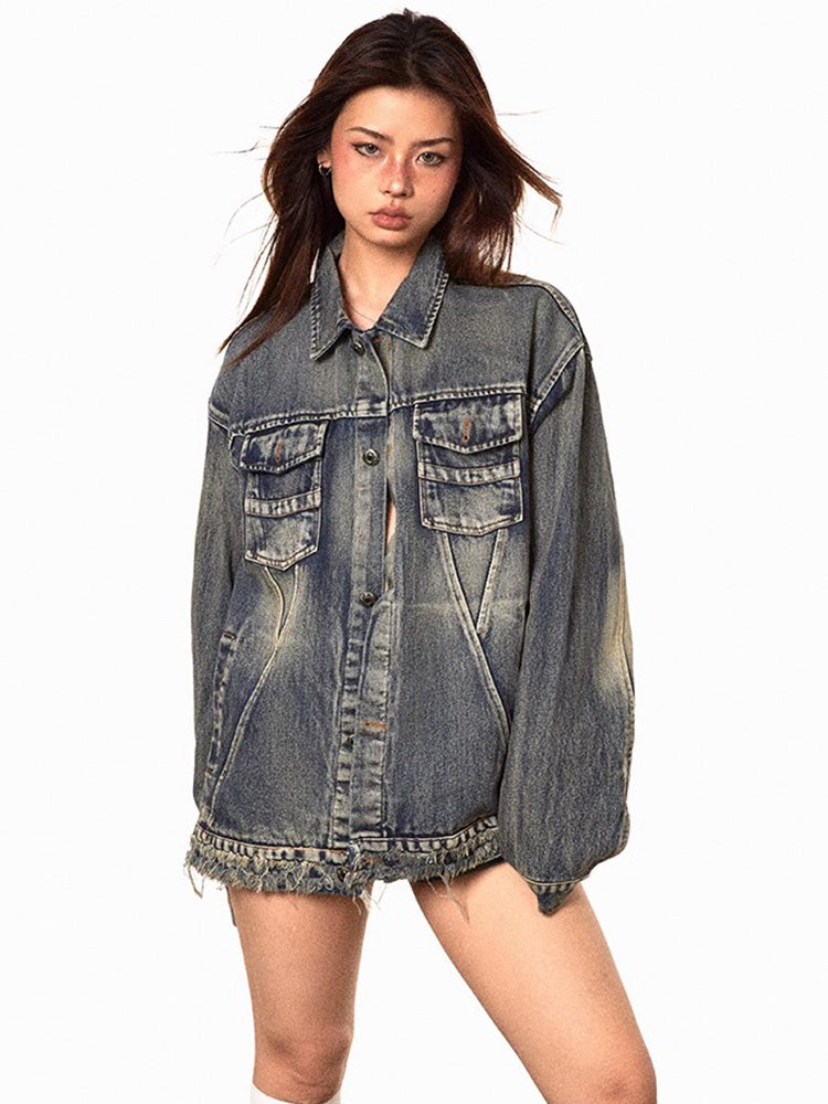 Vintage Wash Denim Jacket