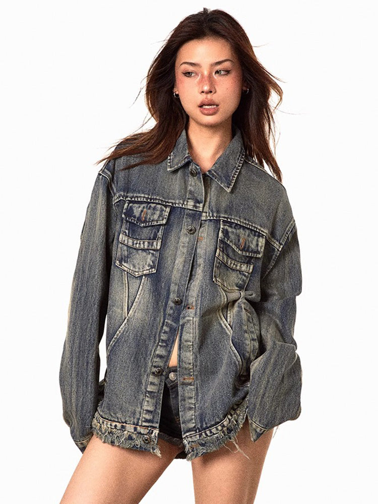 Vintage Wash Denim Jacket