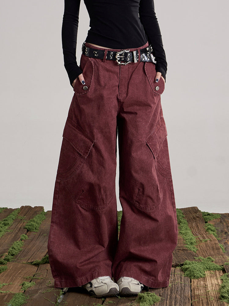 ウォッシュド カーゴ バルーンパンツ