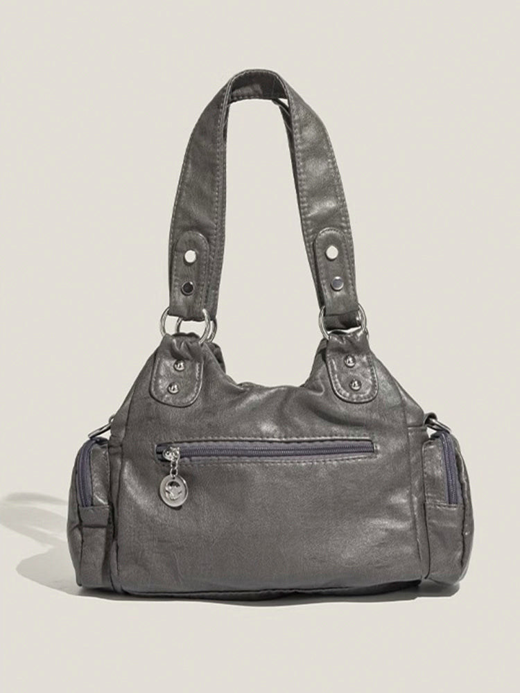 クラシックY2Kレトロ多ポケットバッグ