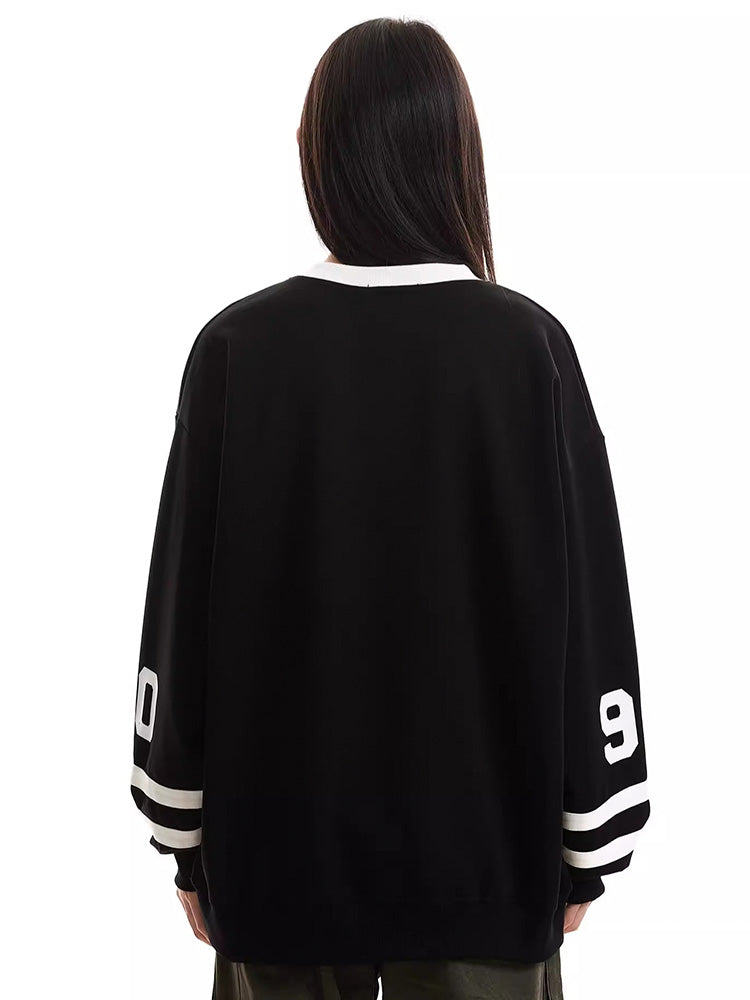 Sporty crew neck jersey