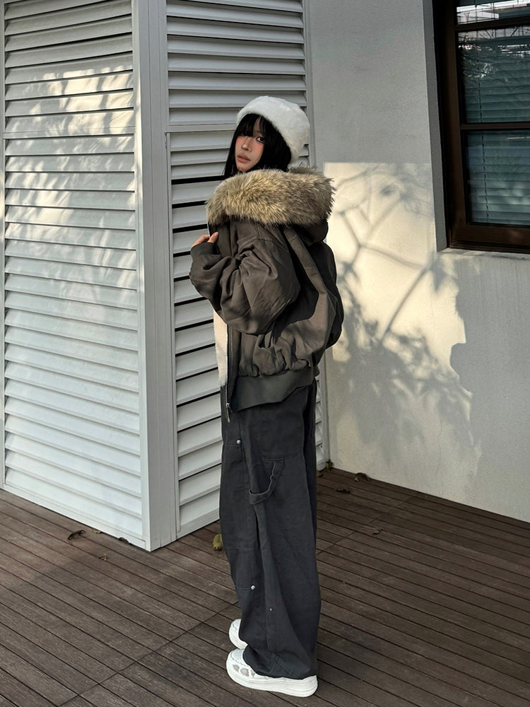 ウォッシュ加工ファージャケット