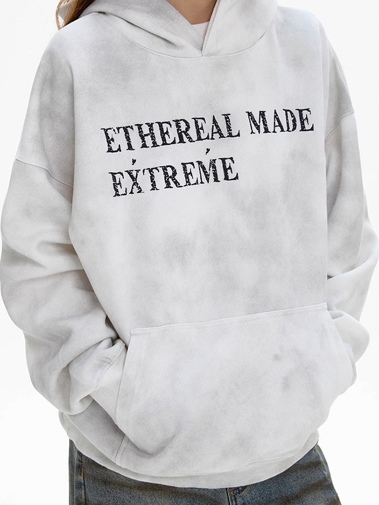 Vintage alphabet print sweatshirt
