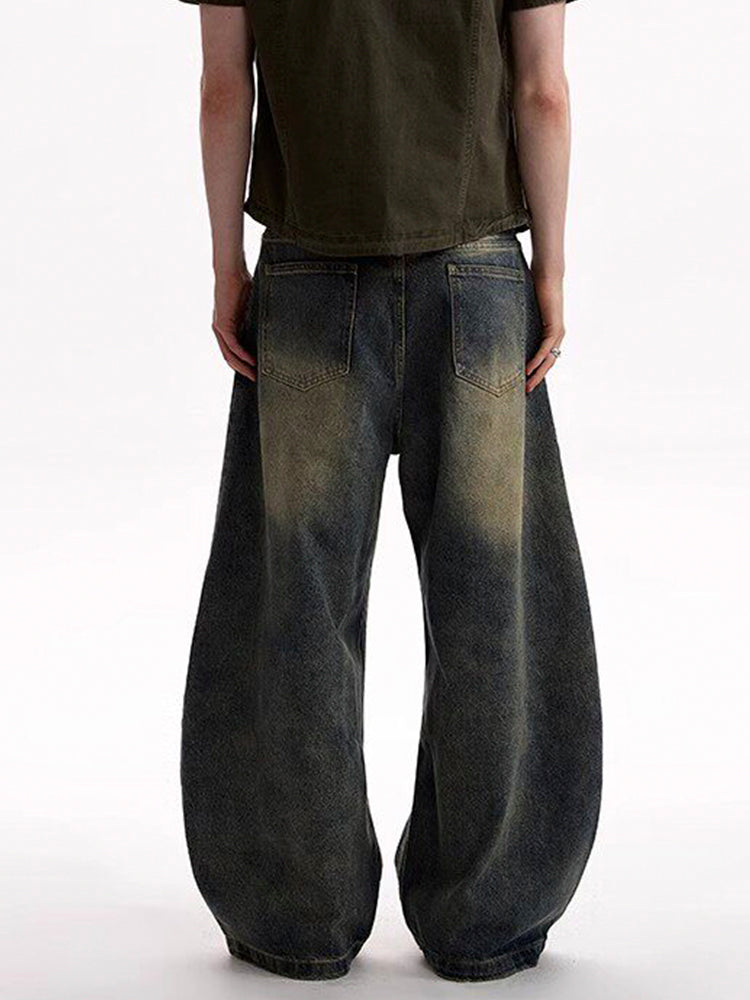 ヴィンテージウォッシュ カーブデニム