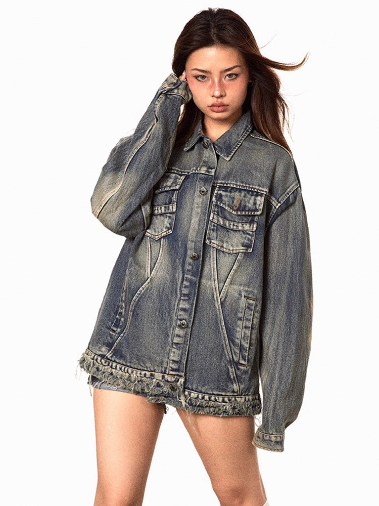 Vintage Wash Denim Jacket