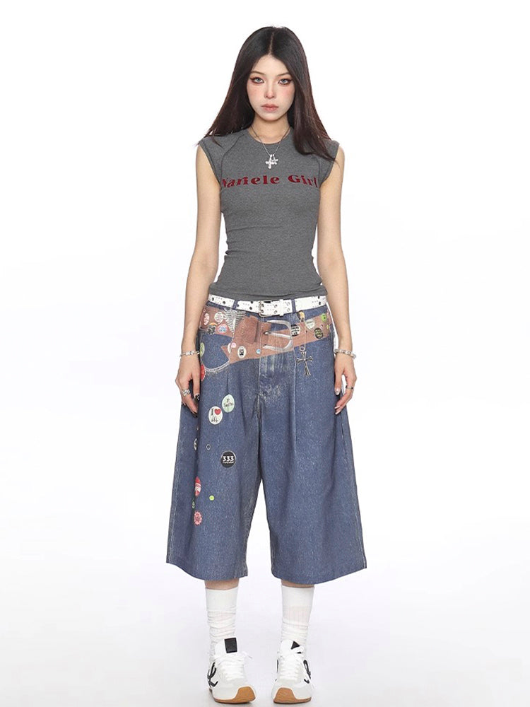 スリムフィットノースリーブTシャツ