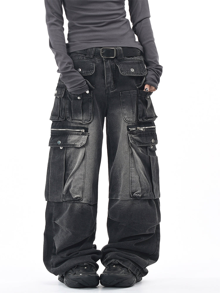 ヴィンテージ多ポケットカーゴデニム