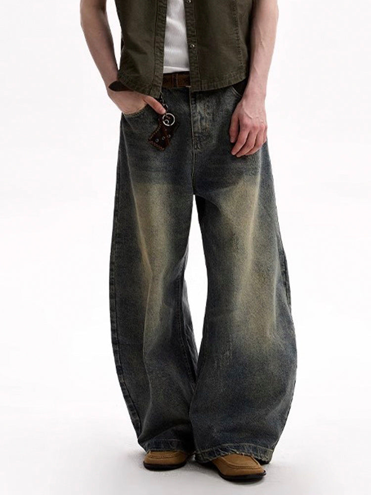 ヴィンテージウォッシュ カーブデニム