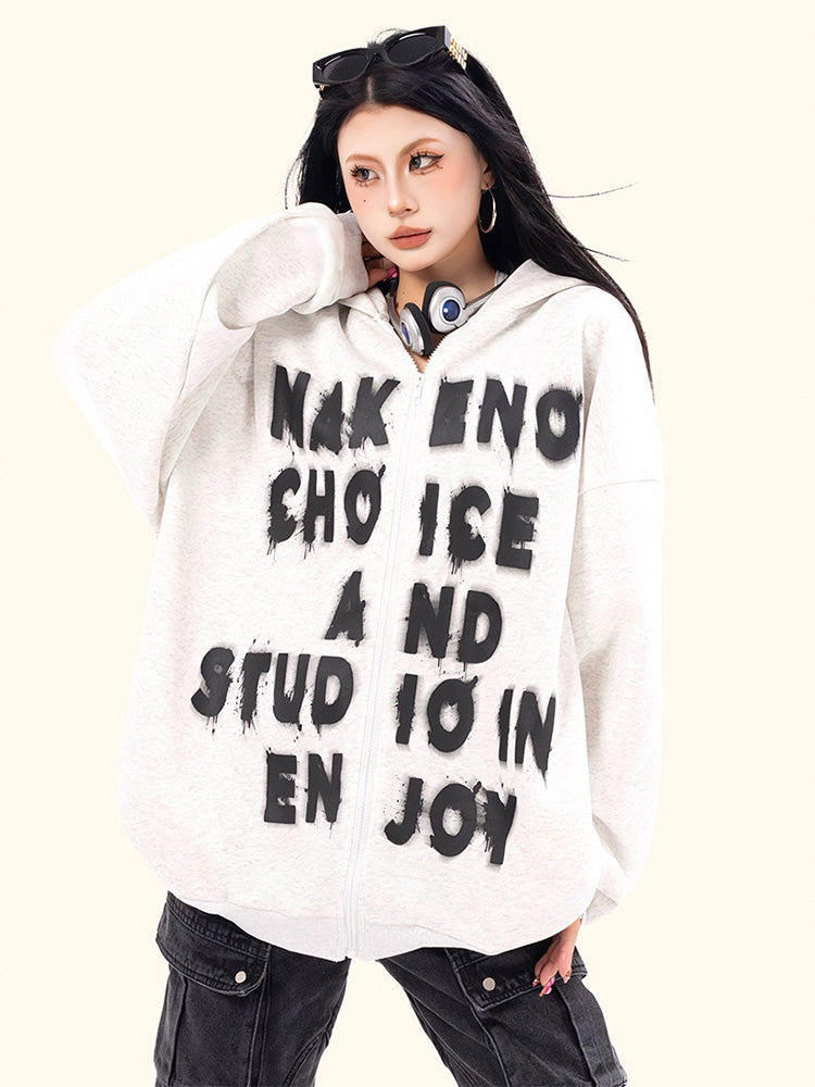 Alphabet Print Outerwear