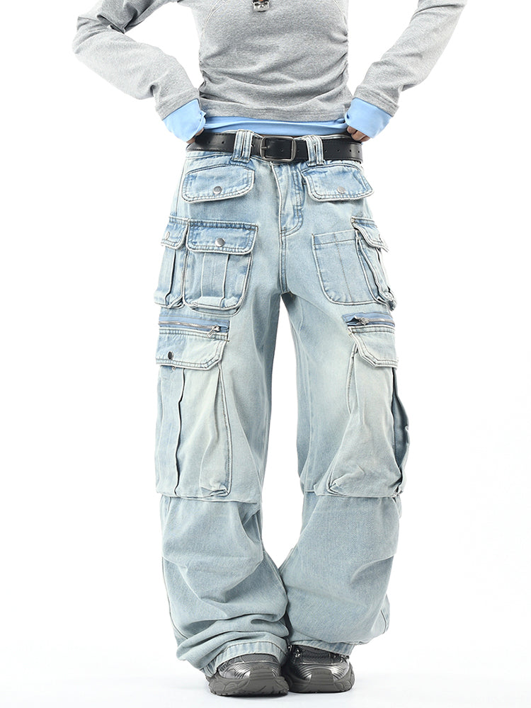 ヴィンテージ多ポケットカーゴデニム