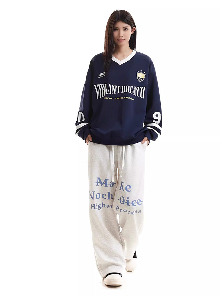 Sporty crew neck jersey