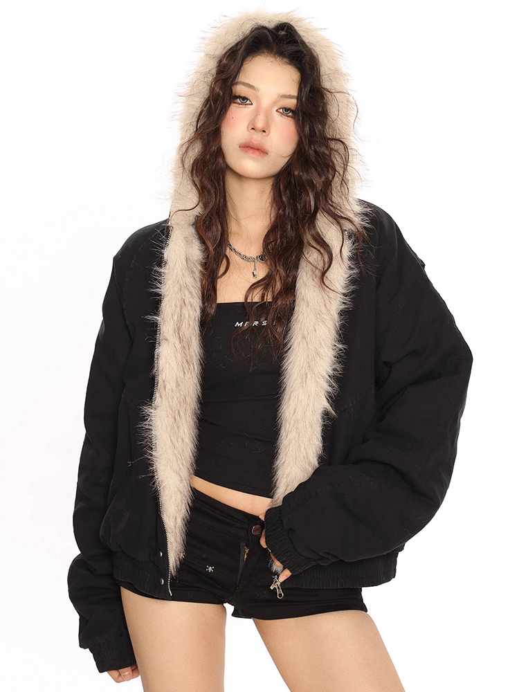 vvvMvvv/ペリキュール黒 フード付きファーコート vvvMvvv/ペリキュール黒 フード付きファーコート 2025年最新