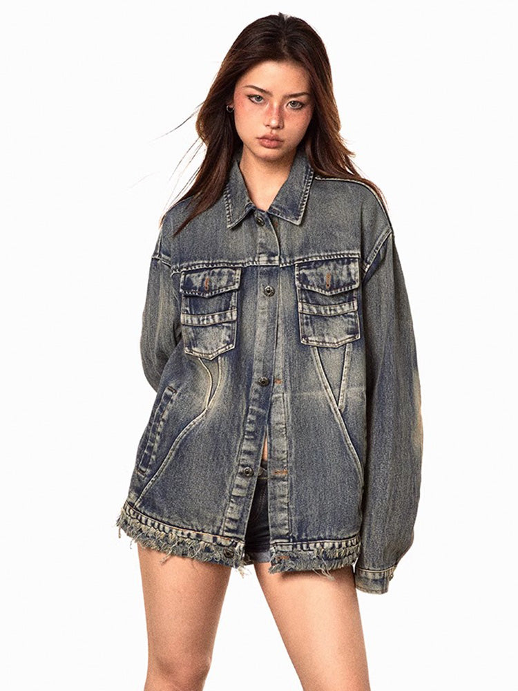 Vintage Wash Denim Jacket
