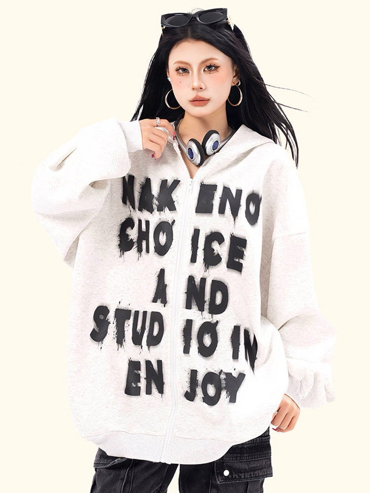 Alphabet Print Outerwear