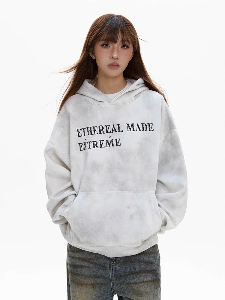 Vintage alphabet print sweatshirt