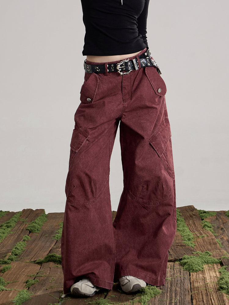 ウォッシュド カーゴ バルーンパンツ