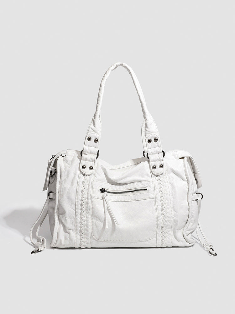 ヴィンテージ大容量トートバッグ(ショルダー付き)