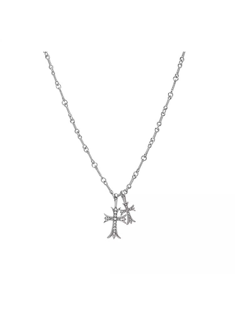 double cross necklace