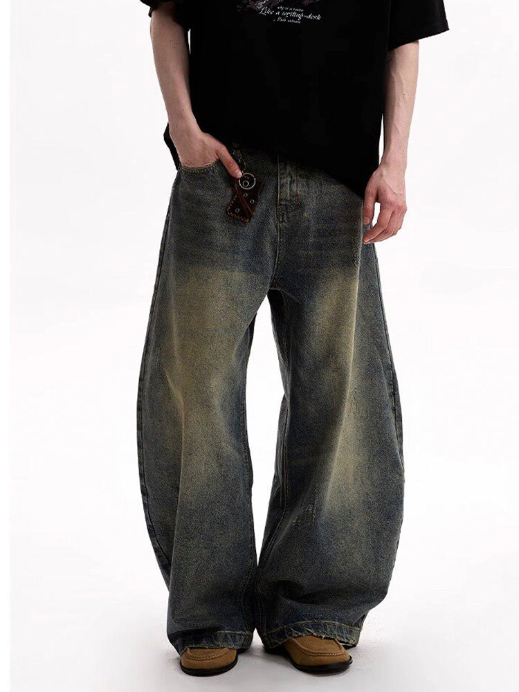 ヴィンテージウォッシュ カーブデニム