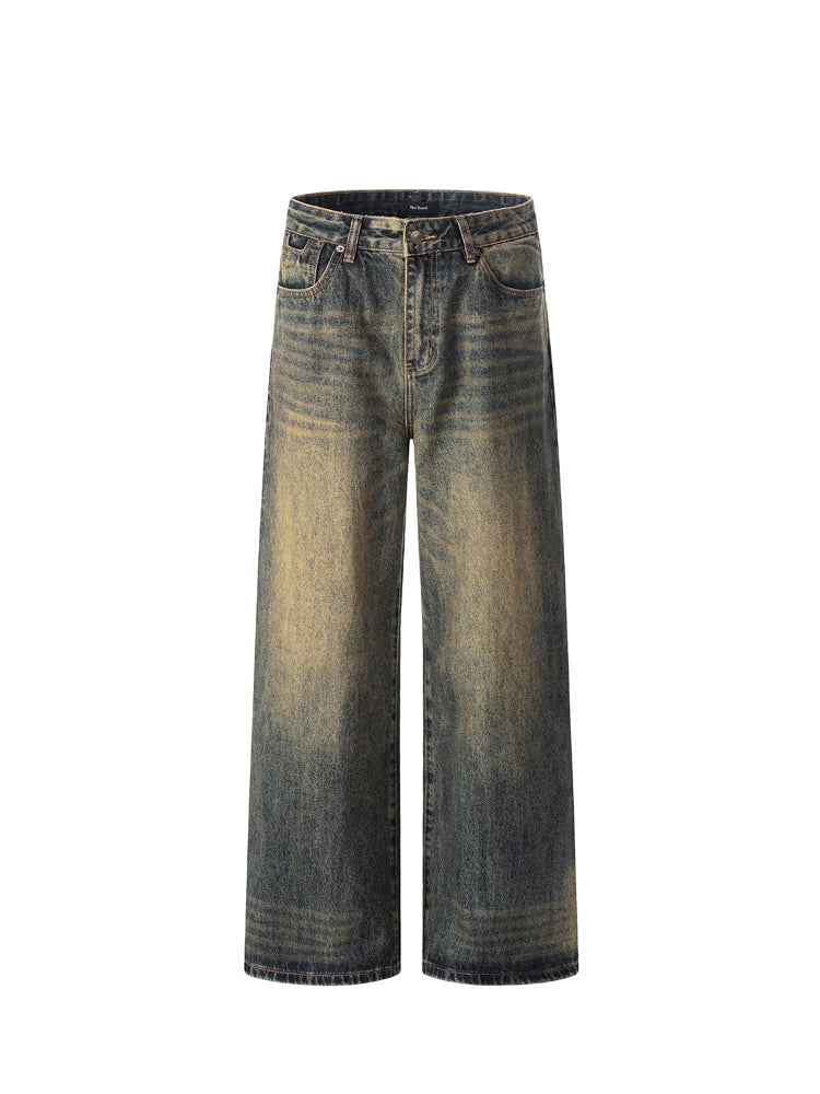 ヴィンテージウォッシュ カーブデニム