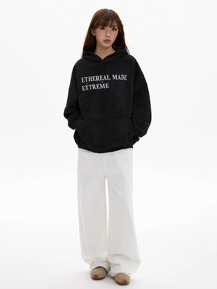 Vintage alphabet print sweatshirt