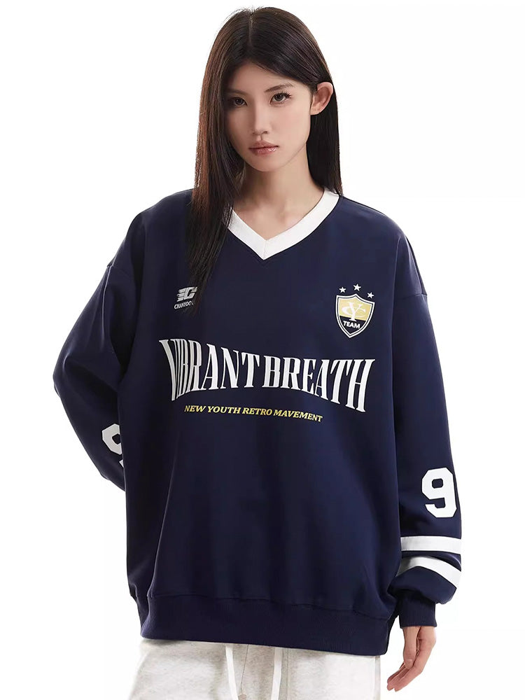 Sporty crew neck jersey