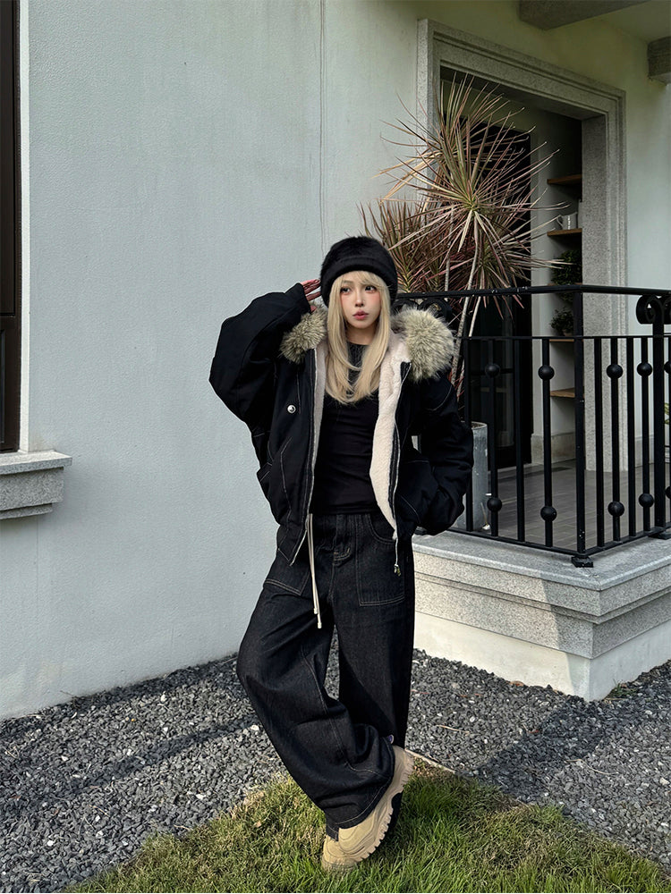 ウォッシュ加工ファージャケット