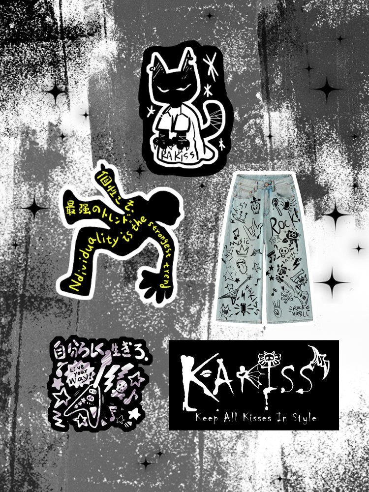 KAKISSオリジナルステッカーセット(5枚入り)