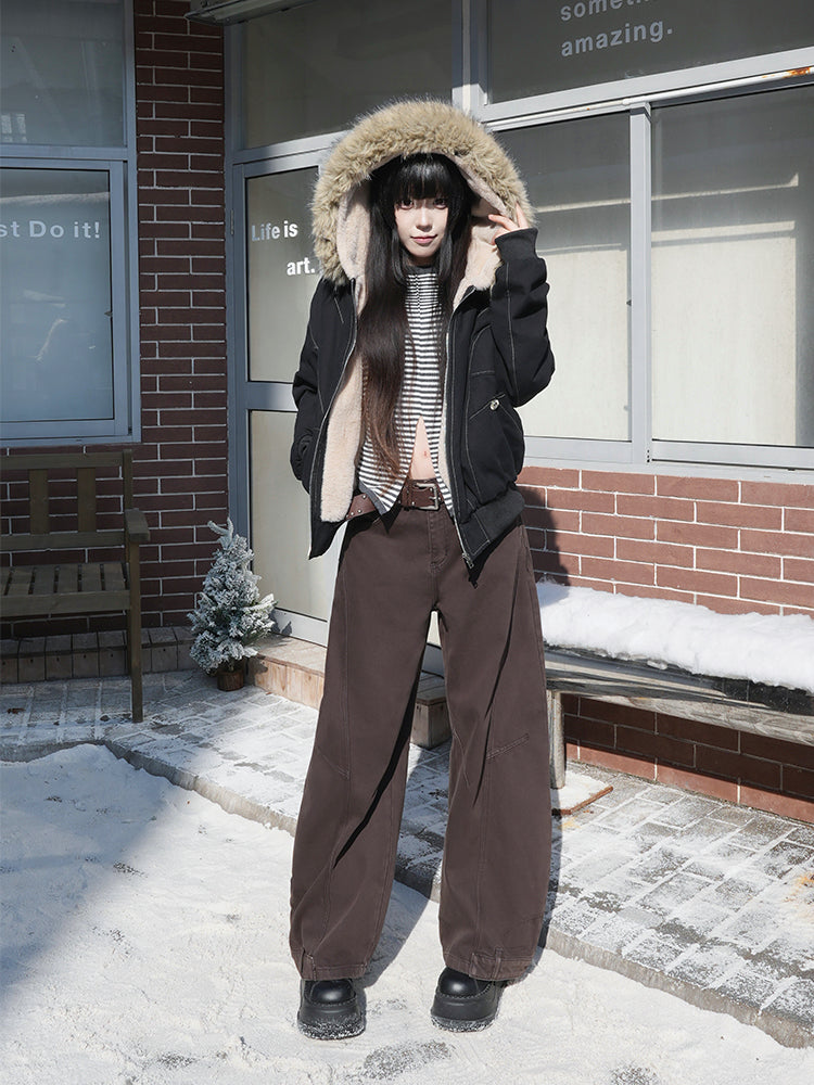 ボーダー ロングスリーブ レイヤードトップス