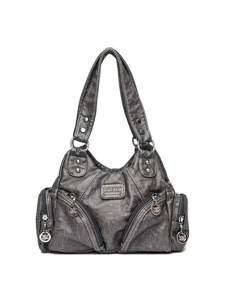 クラシックY2Kレトロ多ポケットバッグ