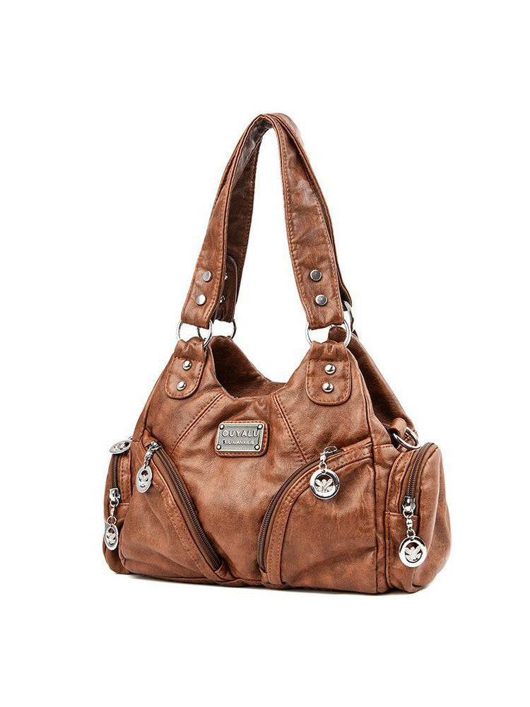 クラシックY2Kレトロ多ポケットバッグ