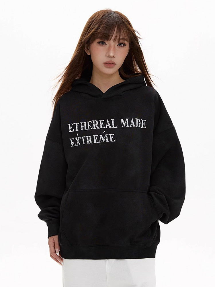 Vintage alphabet print sweatshirt
