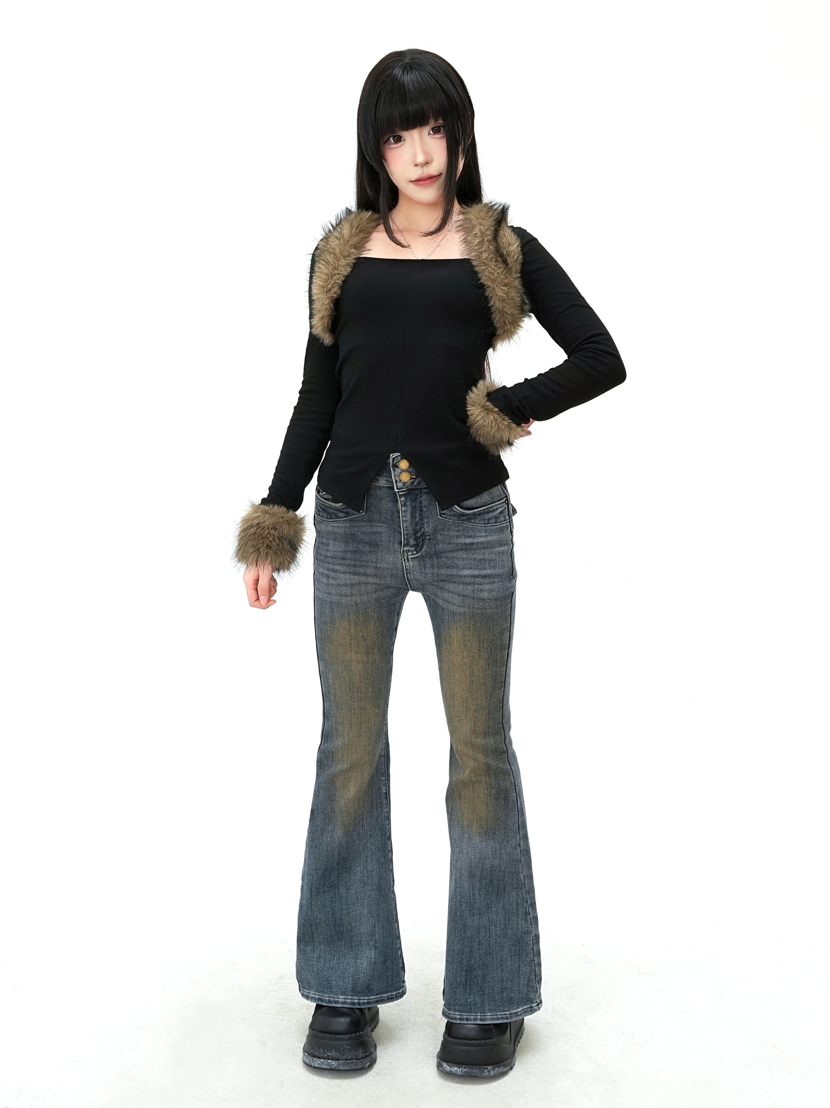 KAKISSタイトファーロングスリーブ